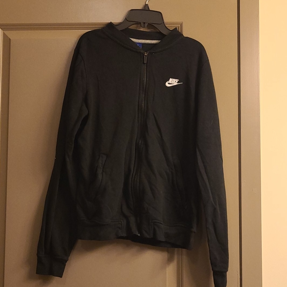 Black Nike zip up hoodie  sz M